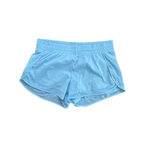 Athleta Women's Blue Mesh Racer Run Shorts 4" Size Large - Picture 5 of 8